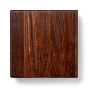 John Boos Cutting Board for Kitchen, 1.5 Inches Thick Edge Grain Square Boos Chopping Block with Wooden Bun Feet - 1 of 4