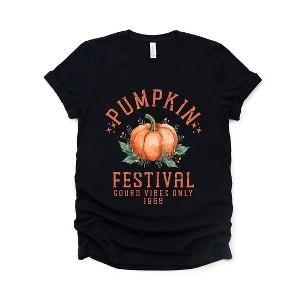 Simply Sage Market Women's Pumpkin Gourd Vibes Only Short Sleeve Graphic Tee - 1 of 4