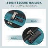 Vynxaria 3Piece Hardside Luggage Set: 20¡± Front-Open USB Carry-On +24¡± Expandable, TSA Lock, Spinner Wheels + Bag - 4 of 4