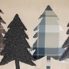 Northlight Pine Tree Silhouettes Christmas Throw Pillow - 15" - Tan - 4 of 4