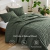 100% Cotton Quilt Set Lightweight Bedspread Cozy Bedding Coverlet 3-Piece with Pillow Shams - 2 of 4