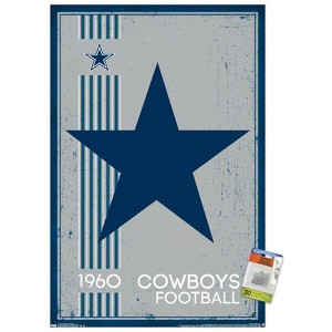 Trends International NFL Dallas Cowboys - Retro Logo 14 Unframed Wall Poster Prints - 1 of 4