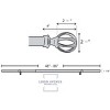 Linen Avenue Cage Single and Double Window Curtain Rod Set - 2 of 4