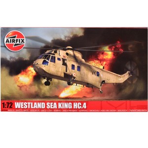 Westland Sea King HC.4 Helicopter with 2 Scheme Options (Level 3) 1/72 Plastic Model Kit by Airfix - 1 of 3