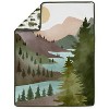 Sweet Jojo Designs Gender Neutral Unisex Baby Crib Bedding Set - Woodland Pine Tree Green Purple and Blue 4pc - 3 of 4