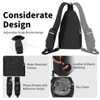 Generic Sling Bag for Men, Large Crossbody Bag Men with Anti Theft Tunnel Lock Zipper - 3 of 4
