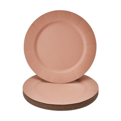 Silver Spoons Elegant Disposable Round Charger Plates for Party, Heavy Duty Disposable Dinner Set, 13”, (10 PC)