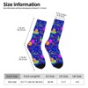 Happy Birthday Blue Cake Women Printed Crew Socks Funny Funky Socks Soft Polyester Novelty Gifts for Artists Men - 2 of 4