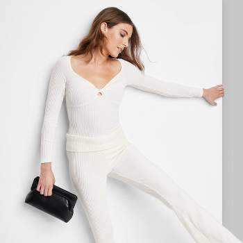 Buy Lulus Ruching Around Town Beige Swiss Dot Ruched Long Sleeve Bodysuit  online