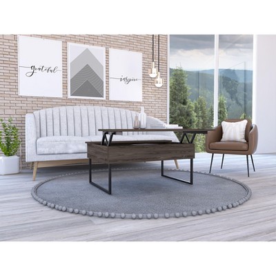 CAVINAS Coffee Tables for Living Room Modern Rectangle Coffee Tables with Ample Storage Drawer and Hairpin Legs