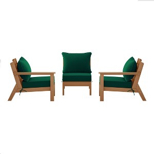 WestinTrends Avalon Outdoor Patio HDPE Sectional Sofa with Patio Cushions - 1 of 4