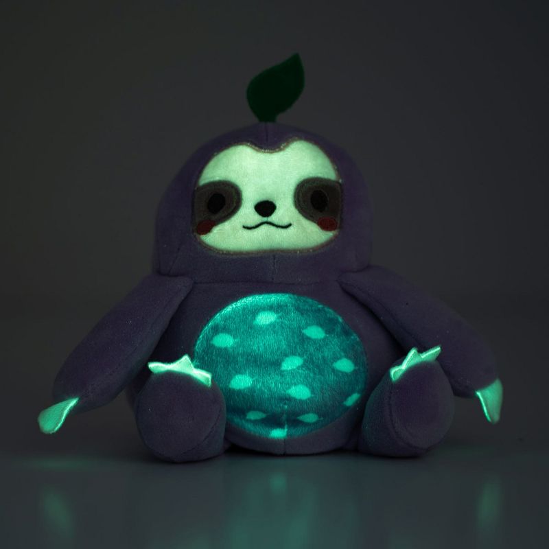 Adora Snuggle & Glow Sloth Stuffed Animal, Reversible Glow-in-the-Dark Pet, 2 of 11