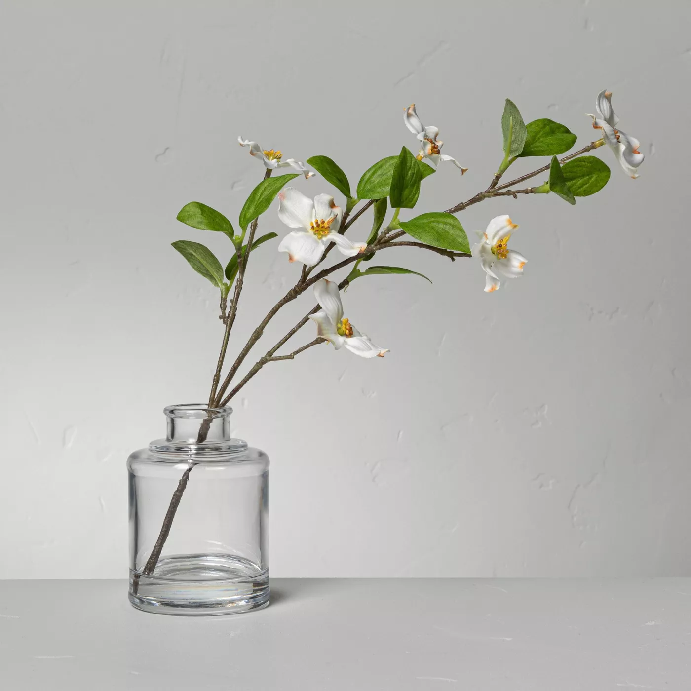Faux White Dogwood Flower Arrangement - Hearth & Hand™ with Magnolia - image 1 of 4