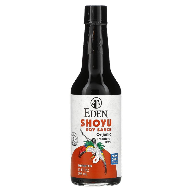 Eden Foods Organic, Shoyu Soy Sauce, 10 fl oz (296 ml), 1 of 3