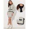 INSPIRE CHIC Women's Outfits Plaid Tweed Short Blazer and Skirt Suit Set 2 Pieces - 2 of 4