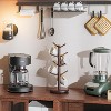 Mug Holder Tree, Black Coffee Cup Holder with 8 Hooks, Bamboo Mug Hanger Stand for Counter.It is very suitable for placing mugs, and even jewelry - 3 of 4