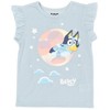 Bluey Girls T-Shirt and French Terry Shorts Outfit Set Toddler  - image 3 of 4