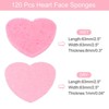 Unique Bargains Portable High-Temperature Resistant Non-Irritating Face Cleansing Sponges Heart-Shaped 120 Pcs - 2 of 4