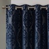 Kumasinova Jacquard Damask Curtain Panel,Blackout Curtains with Foam Backing,Silver Grommet Top,Window Curtains for Living Room - 4 of 4
