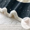 Hachikiko Halloween Throw Blanket - 60"x80" Twin Size - Reversible Flannel with Gothic Skull Print for Teens & Adults (Black Galaxy) - 4 of 4