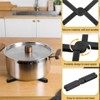 Unique Bargains Foldable Heat Resistant Non-Slip Silicone Trivet Mat for Pots Coasters - 3 of 4