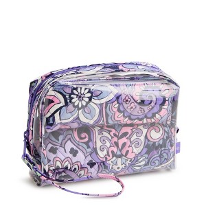 Vera Bradley Women's Outlet Clear 3-Piece Cosmetic Set : Target