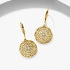 Ross-Simons 0.10 ct. t.w. Diamond Circle Drop Earrings in 18kt Gold Over Sterling - 3 of 4