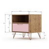 GDFStudio Rockefeller Mid-Century Modern Nightstand with 1 Drawer and 1 Upper Open Shelf - 3 of 4
