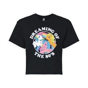 Women's - My Little Pony - Dreaming Of The 80s Cropped Graphic T-Shirt - 1 of 4