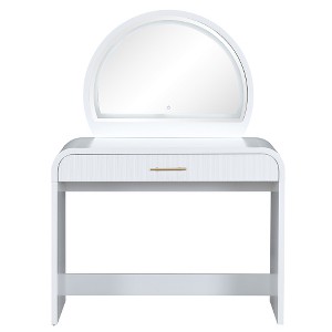 Ridstar 39 in. W Makeup Vanity Table with Drawer For Bedroom-White - 1 of 4