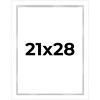 PosterPalooza | Modern Shadow Box 1" Depth White Picture Frame - UV Acrylic, Backing, Hanging Hardware - 2 of 4