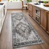 Machine Washable Area Rugs for Living Room Boho Vintage Soft Non-Slip Low Pile Distressed Carpet - 3 of 4