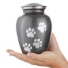 Reminded Pet Cremation Urns for Dog and Cat Ashes, Memorial Paw Print Urn - 2 of 4