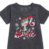 Barbie Holidays & Christmas Graphic Short Sleeve Fleece Dress - Heather Charcoal - 5T - 2 of 2