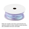 Unique Bargains Gift Wrapping Wide Sheer Wired Pastel Shimmer Iridescent Chiffon Ribbons 1 Pc - 3 of 4