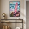 Art Remedy Colorful Surfboard in the Sand Colorful Coastal Wall Art Framed - 2 of 4