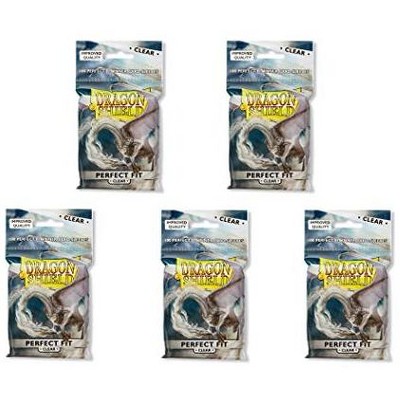 Dragon Shield 5 Packs Dragon Shield Inner Sleeve Clear Standard Size 100 ct Card Sleeves Value Bundle!