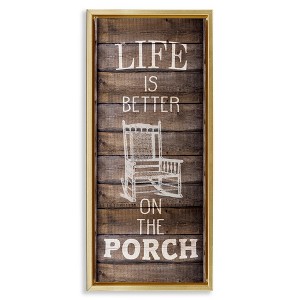 Stupell Industries Porch Life Country Rustic, 15" x 31" - 1 of 4