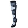 CTM Women's Fun Colored Argyle Plaid Knee High Socks (1 Pair) - 4 of 4