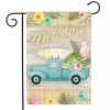 Tropical Pickup Truck Summer Garden Flag 18" x 12.5" Briarwood Lane - 2 of 4