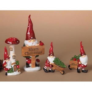 Gerson - Mushroom Gnome Figurine - Multicolor - 7 in. - Case of 8 - 1 of 1