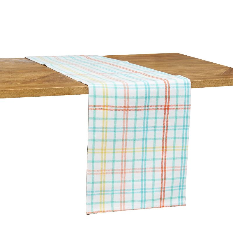 C&F Home Bunny Trail Plaid Table Runner, 1 of 5