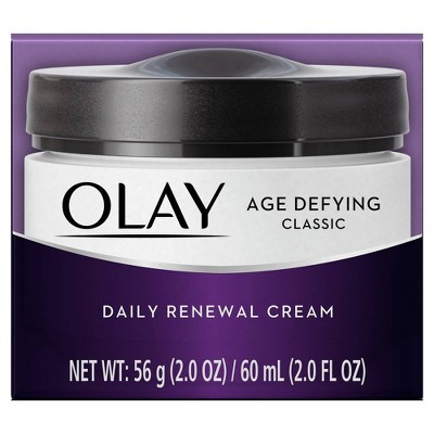 Olay Age Defying Classic Daily Renewal Cream Face Moisturizer - 2oz