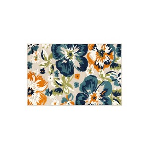 World Rug Gallery Bergamo Contemporary Floral Indoor/Outdoor Area Rug - 1 of 4