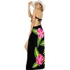 LA LEELA Women's Long Vacation Beachwear Bathing Suit Skirts Sarong Wrap Swimwear Cover up Wraps One Size Black, Floral - 2 of 4