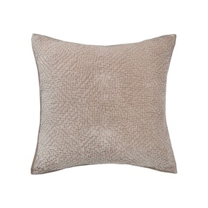 EY Essentials 26" x 26" Vela Fawn Cotton Euro Sham - Machine Washable - 1 of 4