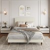 Twin/Full/Queen/King Size Platform Bed Frame, Modern Bed Frame with Upholstered Headboard and Strong Metal Slats Support, Easy Assembly - 3 of 4