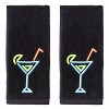 SKL Home 2pk Neon Cocktail Hand Towel Set - 3 of 4