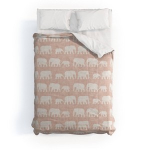Deny Designs Kids' Little Arrow Design Co Elephants Marching Comforter Bedding Set - 1 of 3