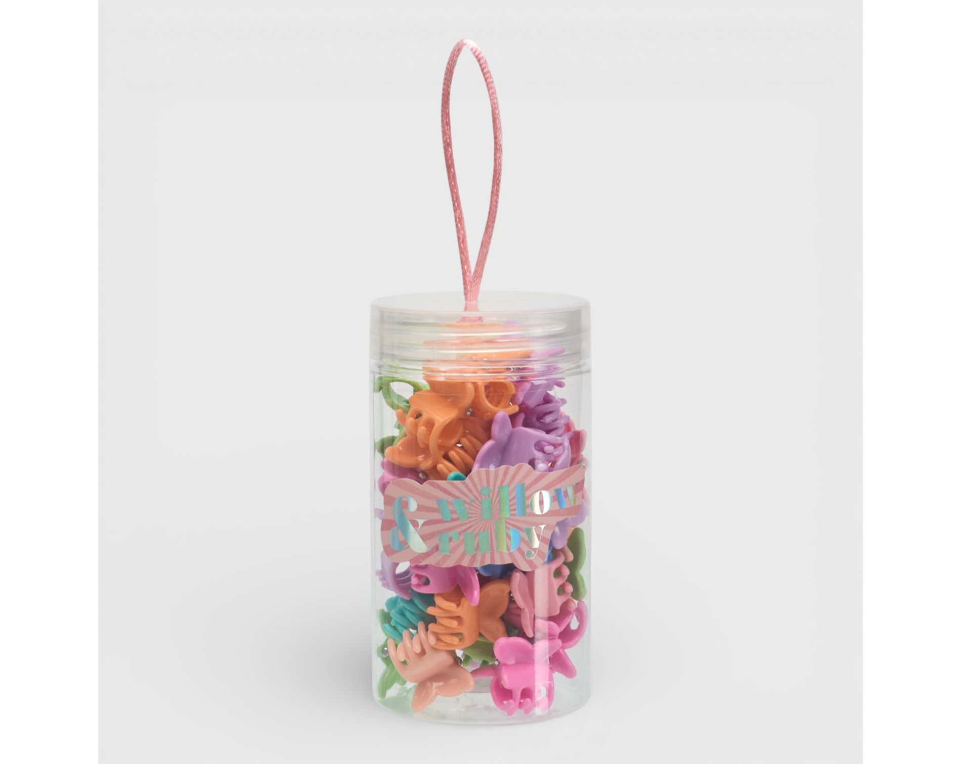 Willow & Ruby 40pc Mini Butterfly Hair Claw Clip Set - Assorted Multicolor